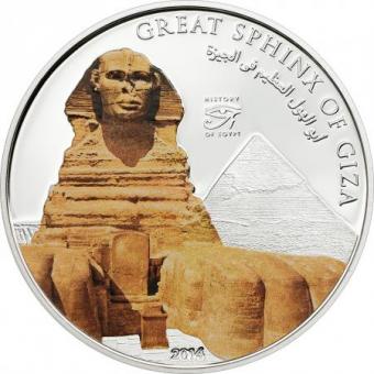 1 $ 2014 Cook Islands - Geschichte Ägyptens - Spinx 