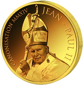 1500 Francs 2014 Benin - Canonization of Jean Paul II 